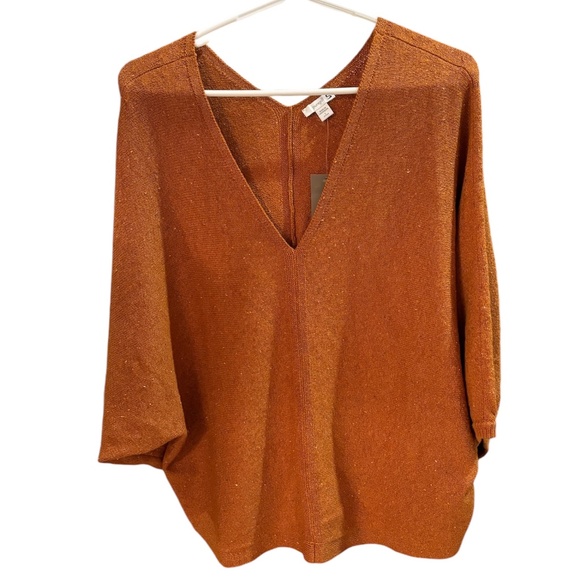 J. Jill Tweed Double V Sweater Size L. New with tags. - Picture 4 of 9